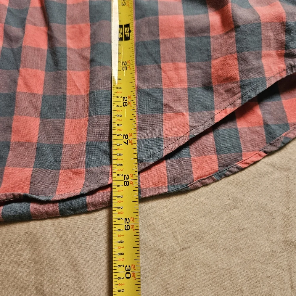 J.CREW Men's Slim Fit Shirts Bundle Of 2 Size Large Plaid‎ Gingham Buffalo Check